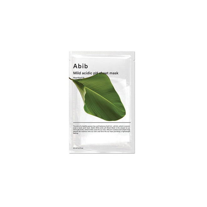 ABIB MILD ACIDIC pH SHEET MASK HEARTLEAF FIT